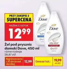 Biedronka Żel pod prysznic damski Dove, 450 ml oferta