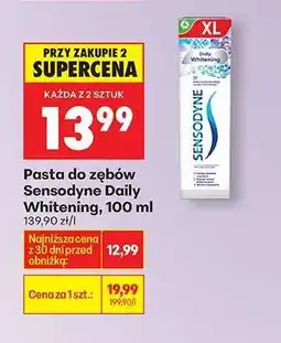 Biedronka PASTA DO ZĘBÓW SENSODYNE DAILY WHITENING, 100 ML oferta