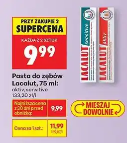 Biedronka Pasta do zębów Lacalut, 75 ml oferta