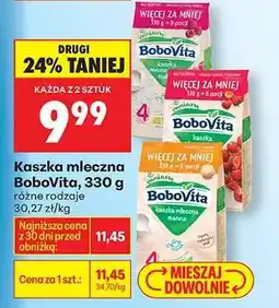 Biedronka Kaszka mleczna BoboVita, 330 g oferta