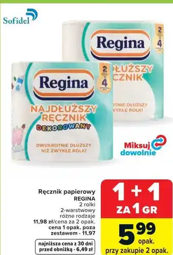 Carrefour Ręcznik papierowy REGINA oferta