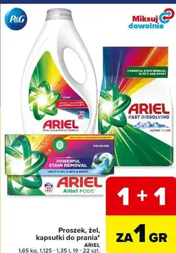 Carrefour Proszek, żel, kapsułki do prania* ARIEL oferta