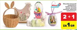 Carrefour Wszystkie koszyczki wielkanocne, kwiaty sztuczne, obrusy, serwetki tekstylne, dekoracje wielkanocne oferta