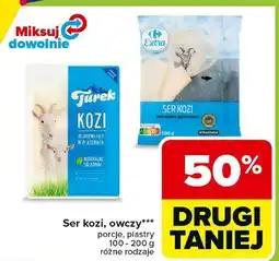 Carrefour Ser kozi, owczy*** porcje, plastry różne rodzaje oferta