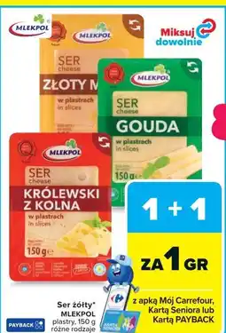 Carrefour Ser żółty MLEKPOL oferta