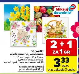 Carrefour Serwetki wielkanocne, wiosenne oferta