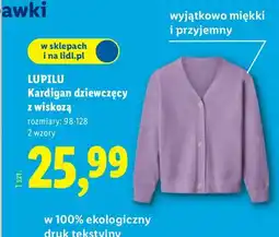 Lidl Kardigan dziewczęcy z wiskozą oferta