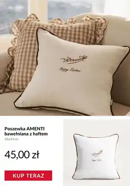 Homla Poszewka AMENTI bawełniana z haftem oferta