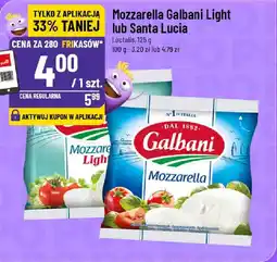 Polomarket Mozzarella Galbani Light lub Santa Lucia Lactalis oferta