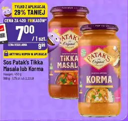 Polomarket Sos Patak's Tikka Masala lub Korma Haugen oferta
