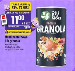 Polomarket Musli proteinowe lub granola One Day More oferta