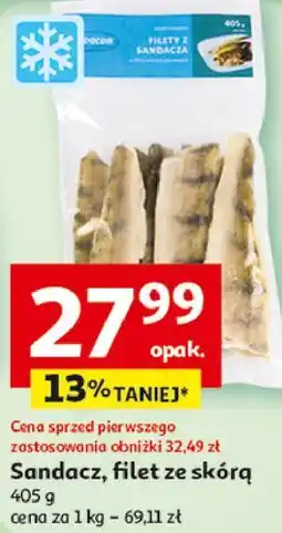 Auchan Sandacz, filet ze skórą oferta