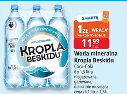 E.Leclerc Woda średnio musująca Kropla Beskidu oferta