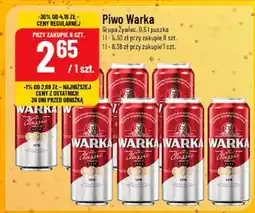 Polomarket Piwo Warka Bruga Żywiec wybrane rodzaje oferta