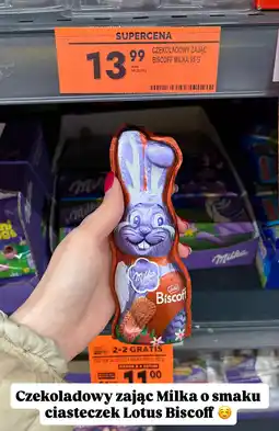Biedronka Czekoladowy zając Biscoff Milka oferta