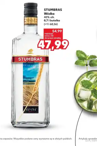 Kaufland Wódka Stumbras oferta