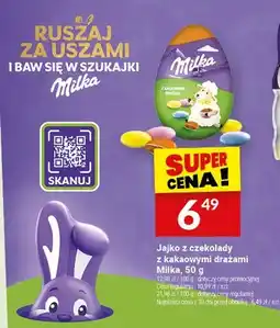 Twój Market Jajko z czekolady z kakaowyni drażami Milka oferta