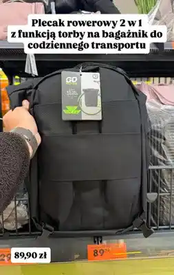 Biedronka Plecak rowerowy 2 w 1 z funkcją torby na bagażnik oferta