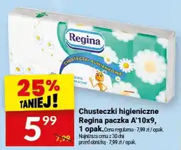 Twój Market Chusteczki higieniczne Regina paczka A'10x9, 1 opak oferta