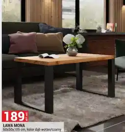 Merkury Market Ława Mona 60x50x105 cm, kolor dąb wotan/czarny oferta