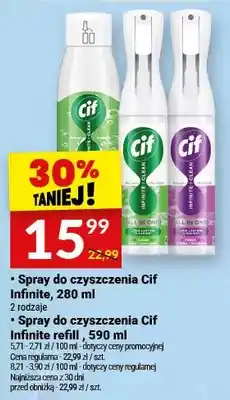 Twój Market Spray do czyszczenia Cif infinite refill oferta