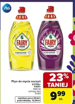 Carrefour Płyn do mycia naczyń Extra+ cytrusy oferta