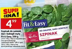 Twój Market Szpinak do sałatek, dań i koktajli myty oferta