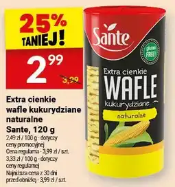 Twój Market Extra cienkie wafle kukurydziane naturalne oferta