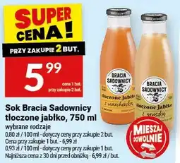 Twój Market Sok Bracia Sadownicy tłoczone jabłko oferta