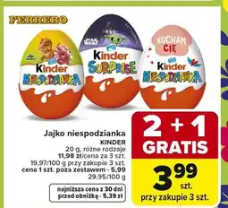 Carrefour Jajko niespodzianka różne rodzaje oferta
