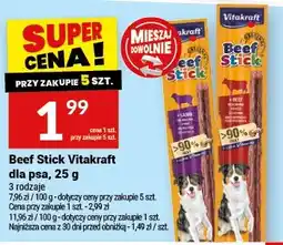 Twój Market Beef Stick Vitakraft dla psa oferta
