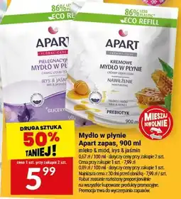 Twój Market Mydło w płynie Apart zapas, 900 ml miękka mięta, lys & jaśmin oferta