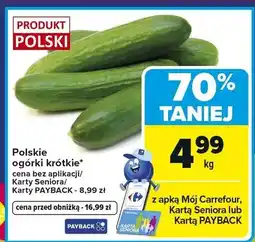 Carrefour Ogórki krótkie polskie oferta