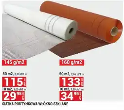 Merkury Market Siatka podtynkowa włókno szklane 160 g/m2 oferta