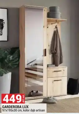 Merkury Market Garderoba Lux 97x195x30 cm, kolor dąb artisan oferta