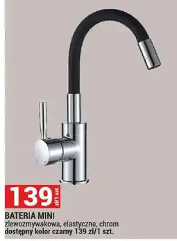 Merkury Market Bateria zlewozmywakowa, elastyczna, chrom dostępny kolor czarny 139 zł/1 szt oferta