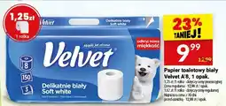 Twój Market Papier toaletowy biały Velvet A'8, 1 opak oferta