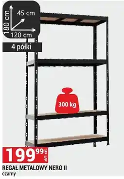 Merkury Market Regał metalowy Nero II czarny oferta