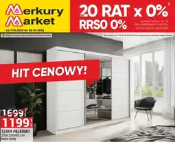 Merkury Market Szafa Palermo 250x200x62 cm kolor biały oferta