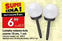 Twój Market Lampka solarna kula czarna 10 cm, 1 szt oferta