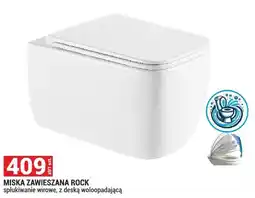 Merkury Market Miska zawieszana Rock spłukiwanie wirowe, z deską wolnoopadającą oferta