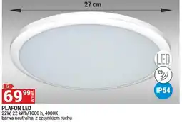 Merkury Market Plafon LED 27cm, 22W, 22kWh/1000h, 4000K barwa neutralna, z czujnikiem ruchu oferta