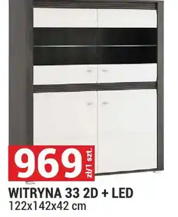 Merkury Market Witryna 33 2D + LED 122x142x42cm oferta