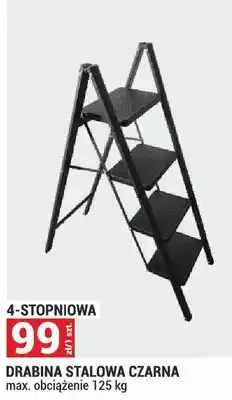 Merkury Market Drabina stalowa czarna 4-stopniowa oferta