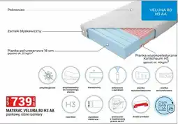 Merkury Market Materac Veluna 80 H3 AA piankowy oferta