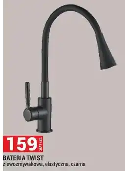 Merkury Market Bateria zlewozmywakowa, elastyczna, czarna oferta