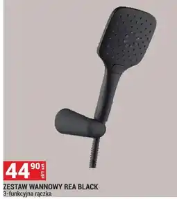 Merkury Market Zestaw wannowy Rea Black 3-funkcyjna rączka oferta