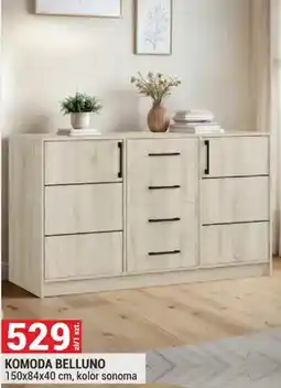 Merkury Market Komoda Belluno 150x84x40 cm, kolor sonoma oferta