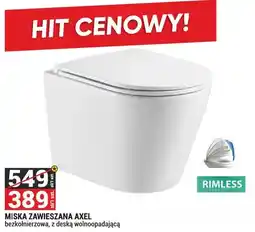 Merkury Market Miska zawieszana Axel bezkołnierzowa, z deską wolnoopadającą oferta