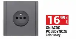 Merkury Market Gniazdo pojedyncze kolor szary oferta